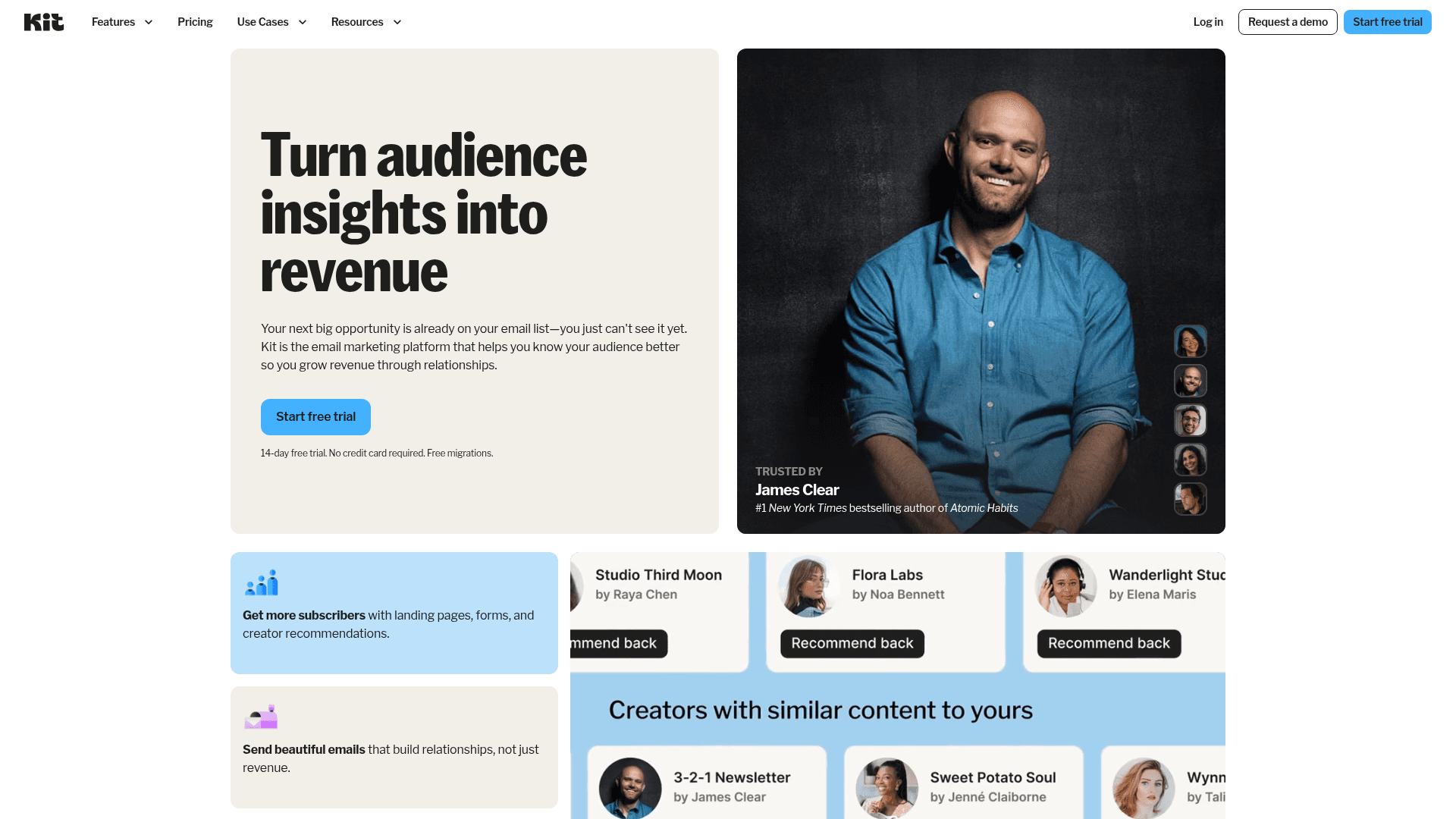 Kit homepage
