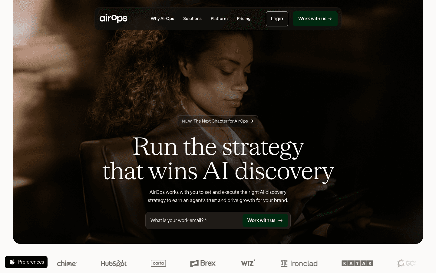 AirOps homepage