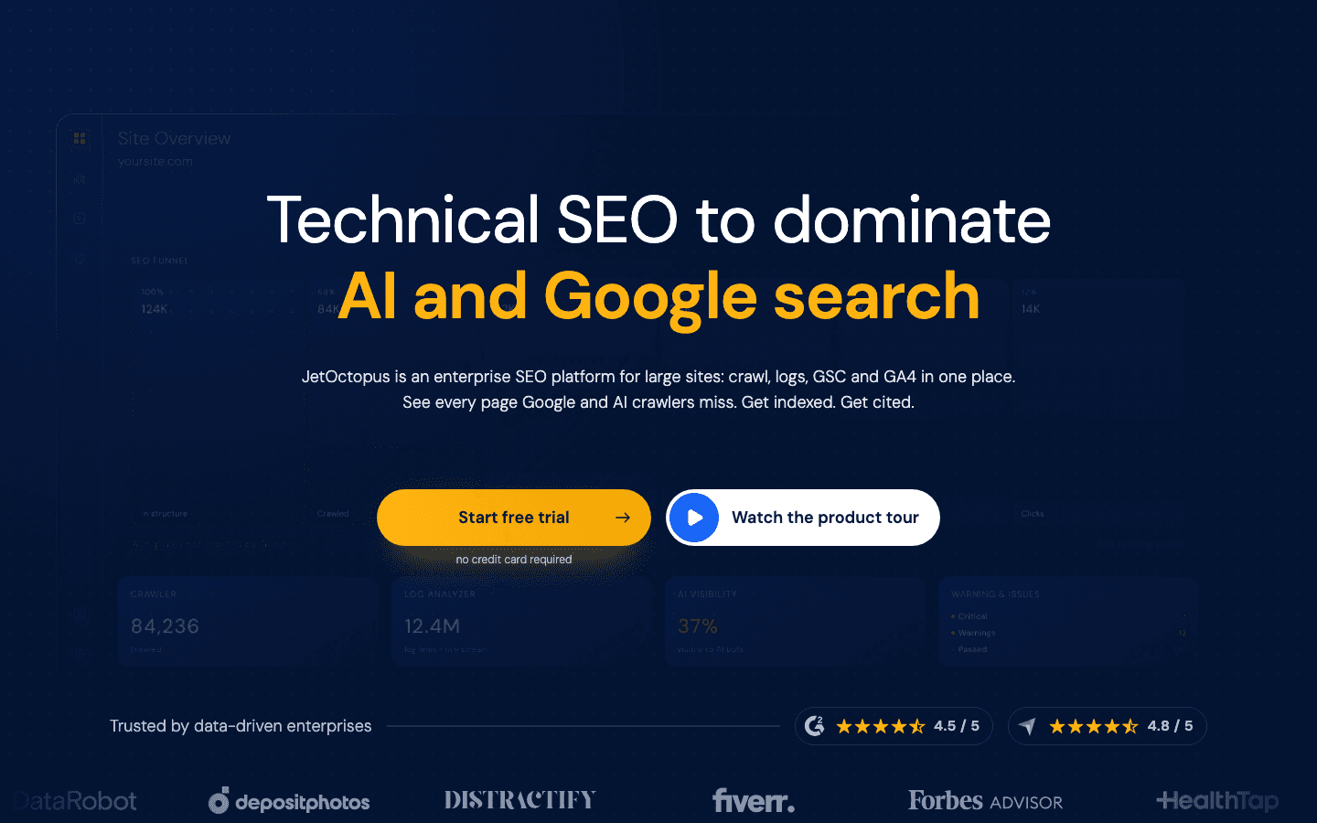 JetOctopus homepage