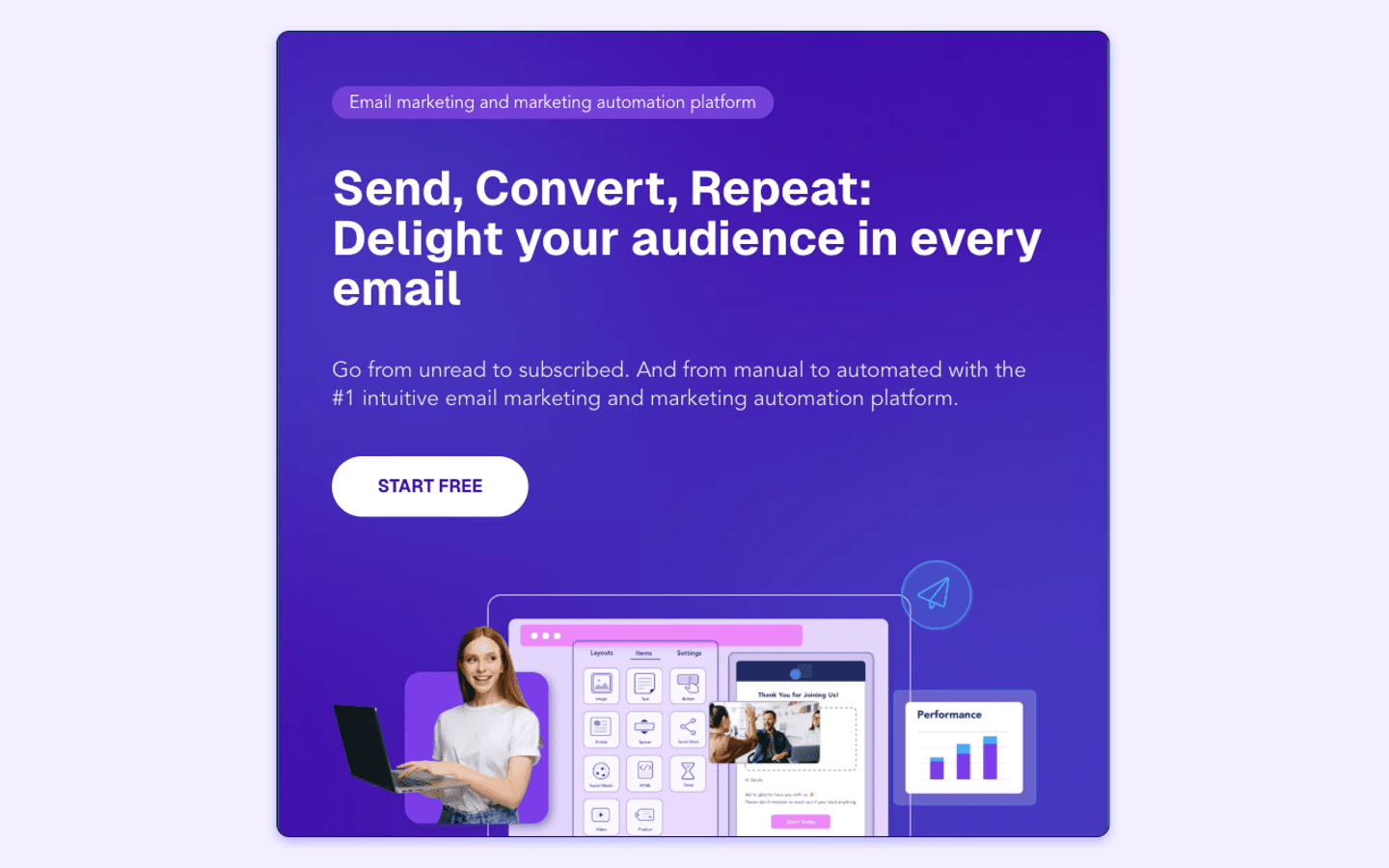 Moosend homepage