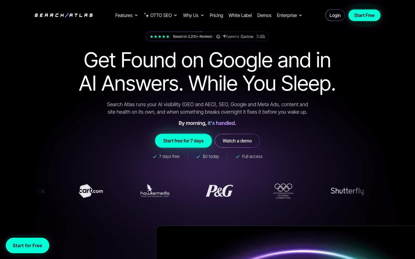 Search Atlas homepage
