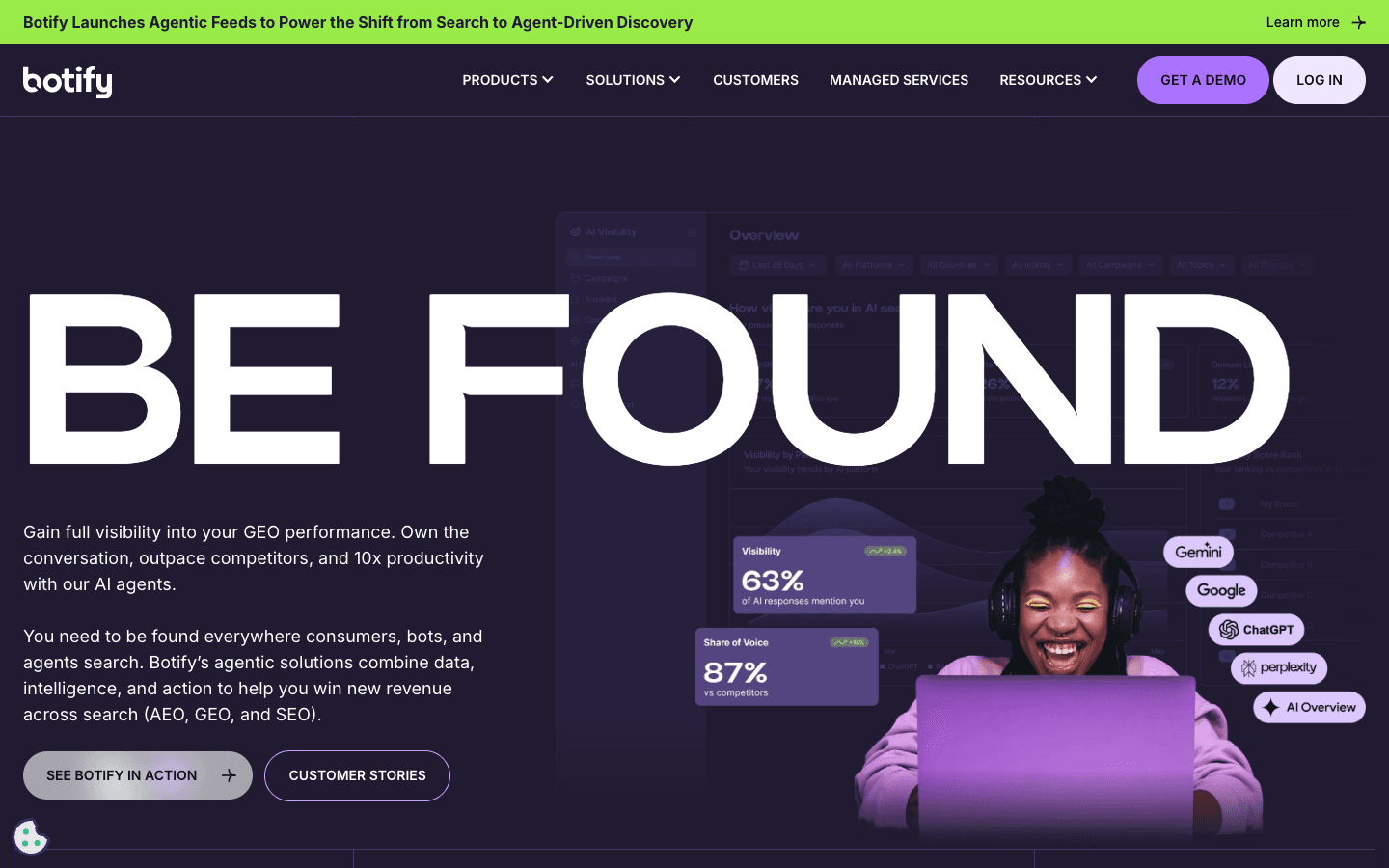 Botify dashboard screenshot