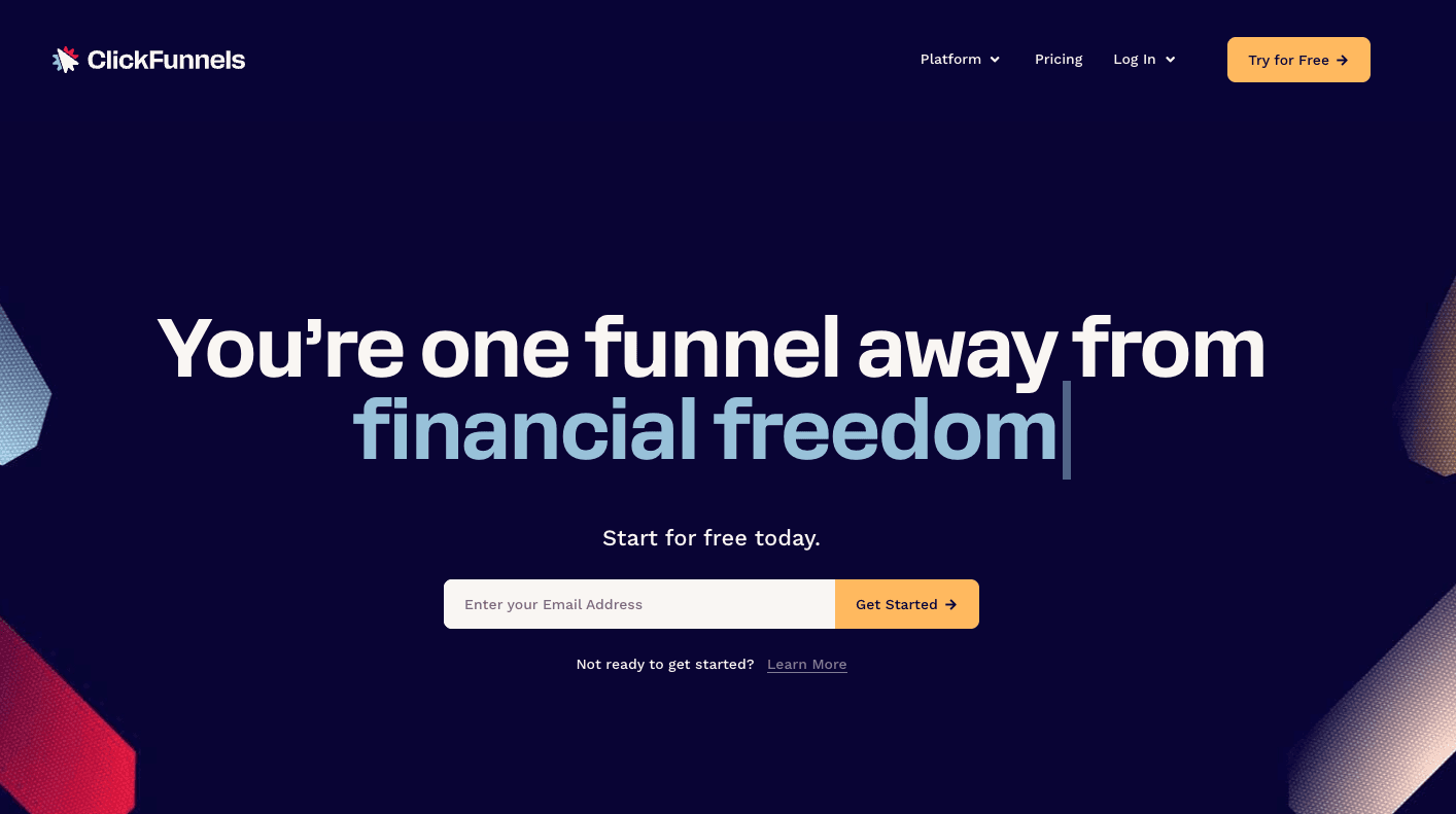 Clickfunnels dashboard screenshot
