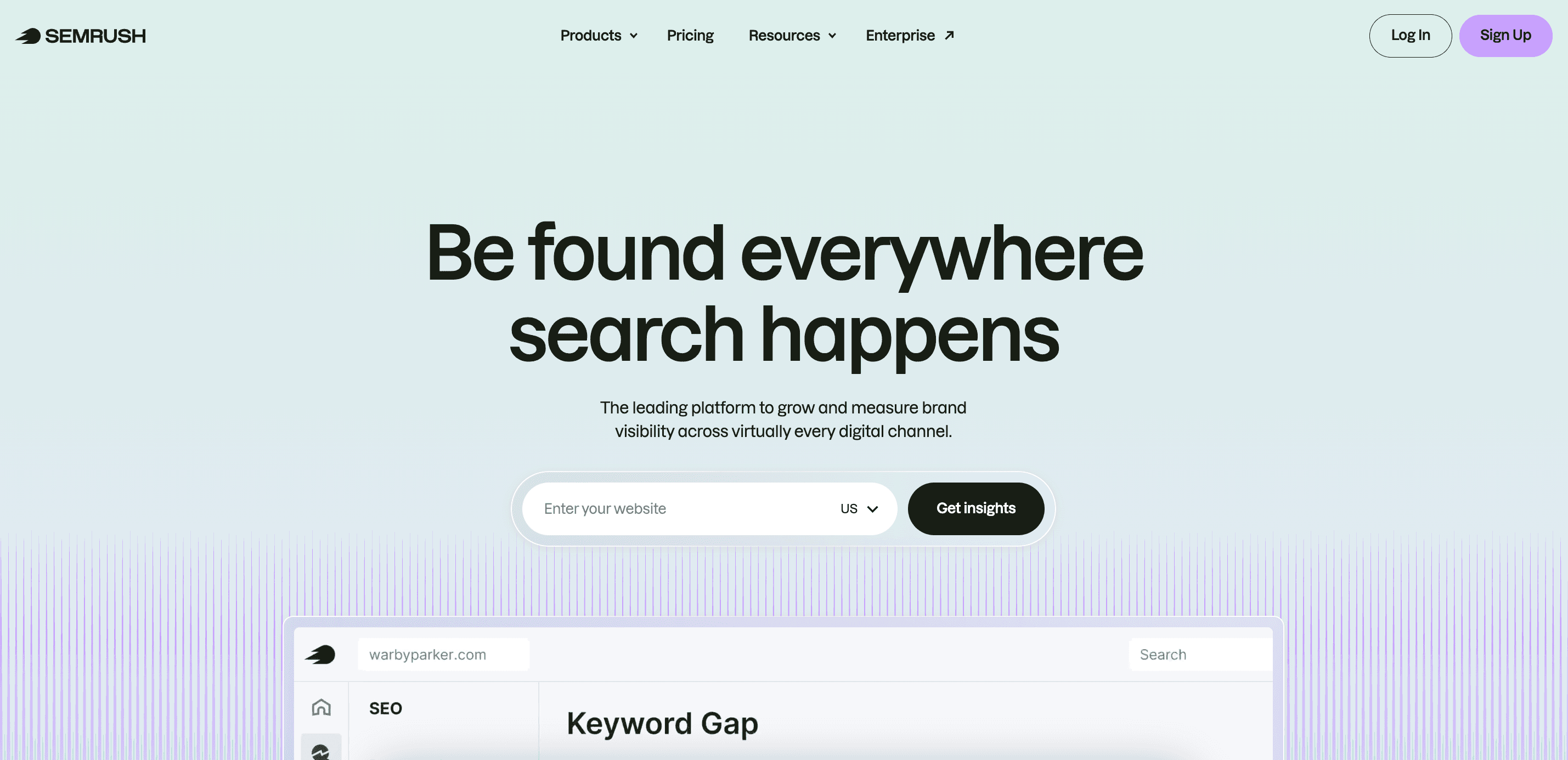 Semrush dashboard screenshot