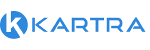 Kartra logo in blue font, representing the Kartra marketing platform.